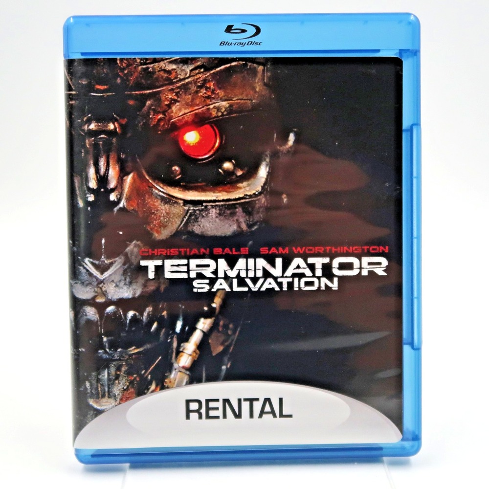 Terminator Salvation Blu-ray 2009 Christian Bale Sci-Fi Movie Rental Edition